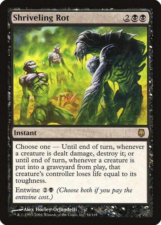 Shriveling Rot 54 card from Darksteel