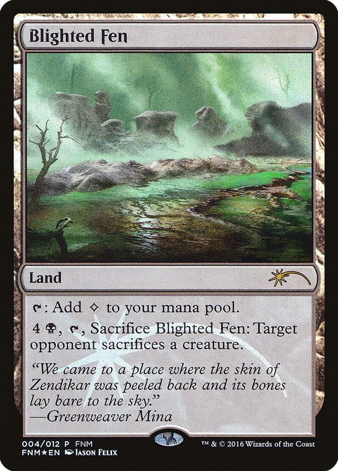 Blighted Fen 4 card from FNM Promos