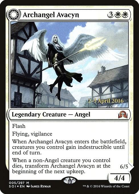 Archangel Avacyn 5 card from Prerelease Cards