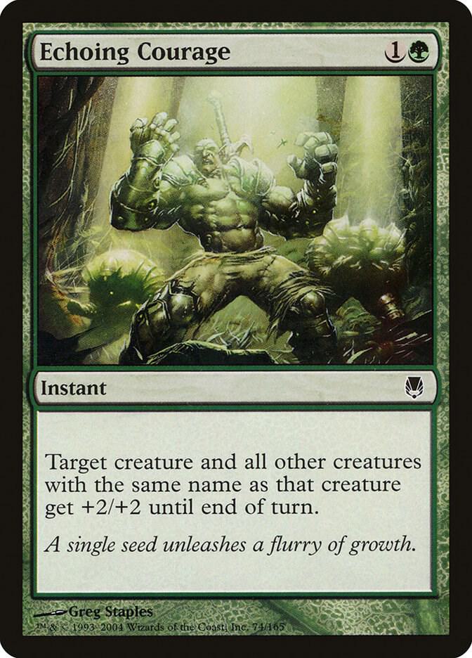 Echoing Courage 74 card from Darksteel