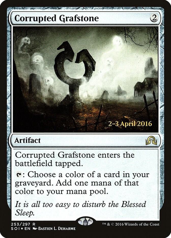 Corrupted Grafstone 253 card from Prerelease Cards