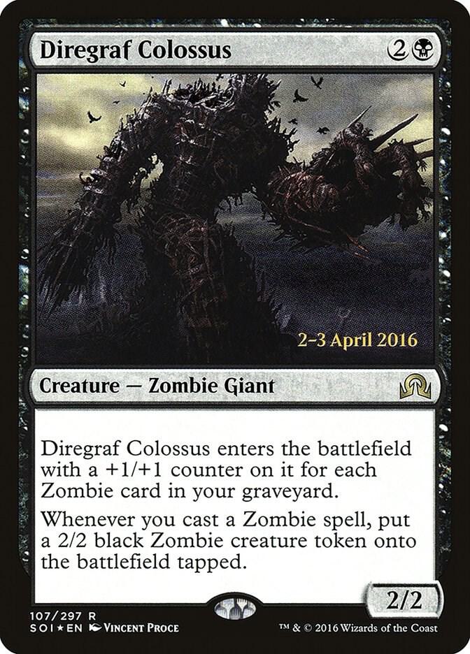 Diregraf Colossus 107 card from Prerelease Cards