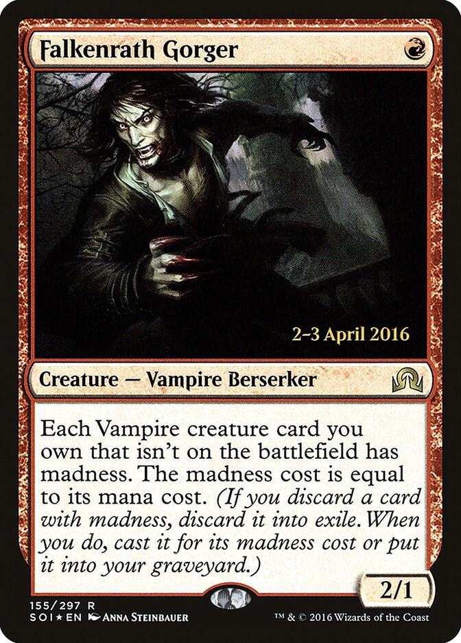 Falkenrath Gorger 155 card from Prerelease Cards