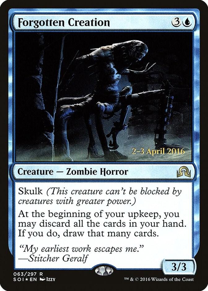 Forgotten Creation 63 card from Prerelease Cards