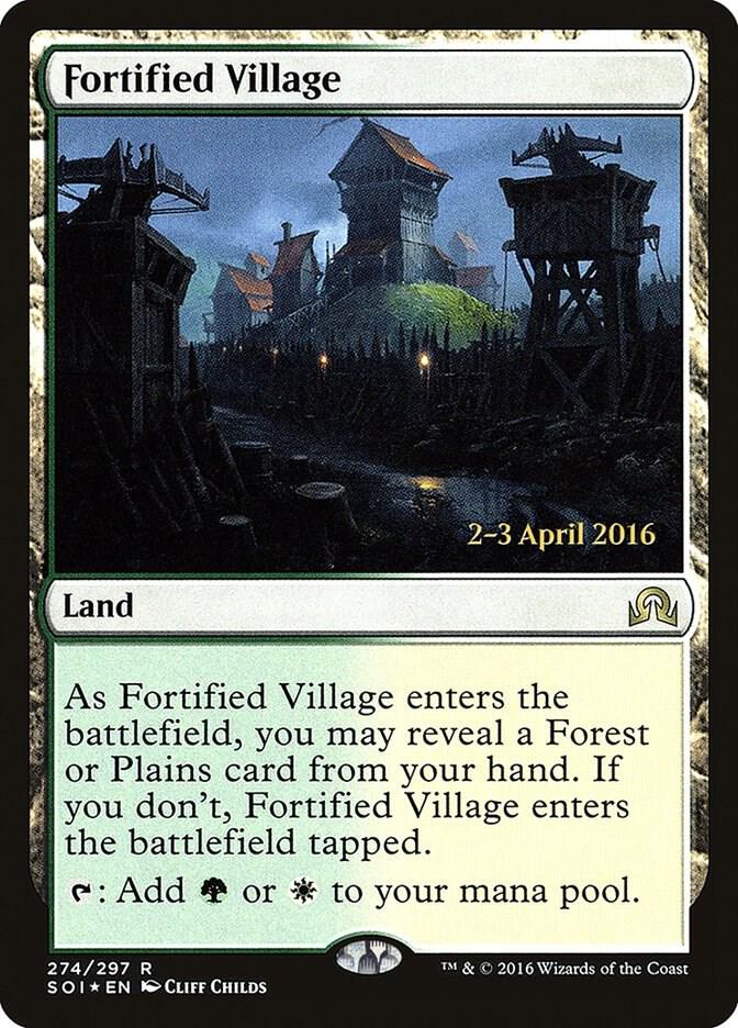 Fortified Village 274 card from Prerelease Cards
