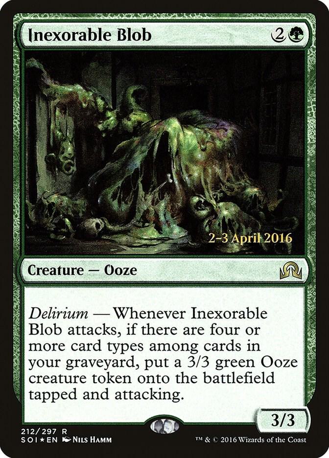 Inexorable Blob 212 card from Prerelease Cards