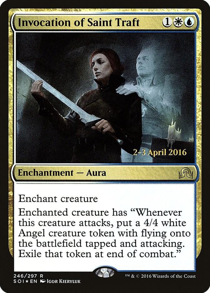 Invocation of Saint Traft 246 card from Prerelease Cards
