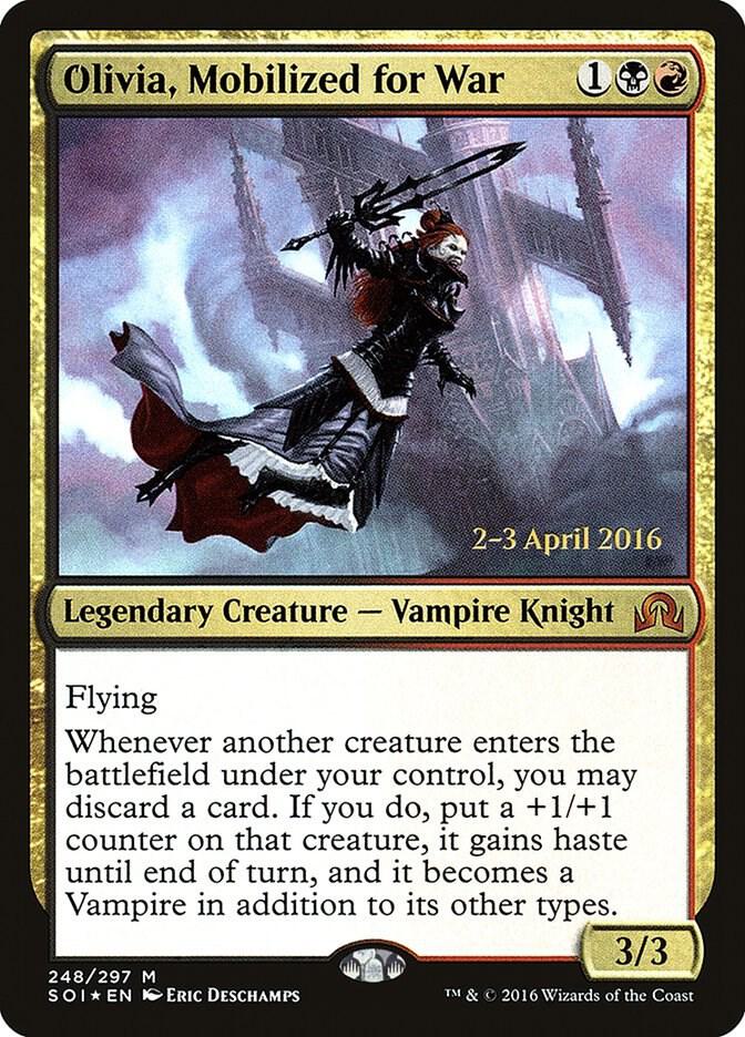 Olivia, Mobilized for War 248 card from Prerelease Cards