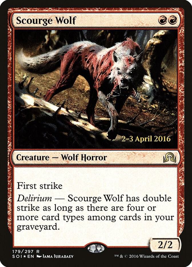 Scourge Wolf 179 card from Prerelease Cards