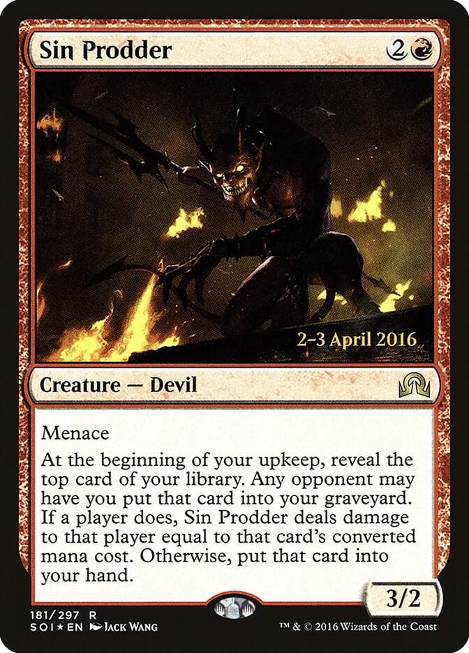 Sin Prodder 181 card from Prerelease Cards
