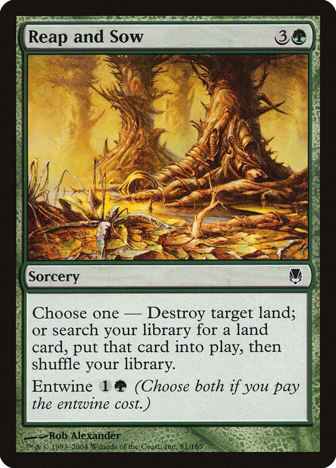 Reap and Sow 81 card from Darksteel