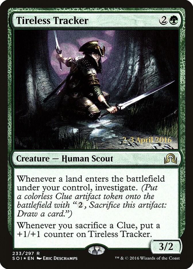 Tireless Tracker 233 card from Prerelease Cards