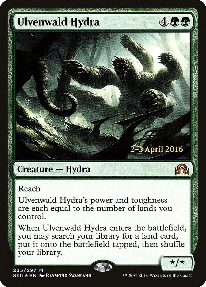 Ulvenwald Hydra 235 card from Prerelease Cards