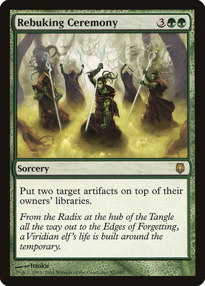 Rebuking Ceremony 82 card from Darksteel