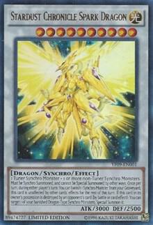 Stardust Chronicle Spark Dragon YF09-EN001 card from Yu-Gi-Oh! 5D's Manga Promotional Cards