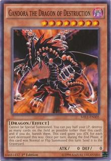 Gandora the Dragon of Destruction MIL1-EN005 card from Millennium Pack