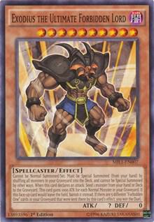 Exodius the Ultimate Forbidden Lord MIL1-EN007 card from Millennium Pack