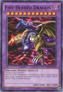 Five-Headed Dragon MIL1-EN012 card from Millennium Pack