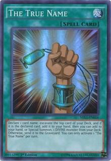The True Name MIL1-EN016 card from Millennium Pack