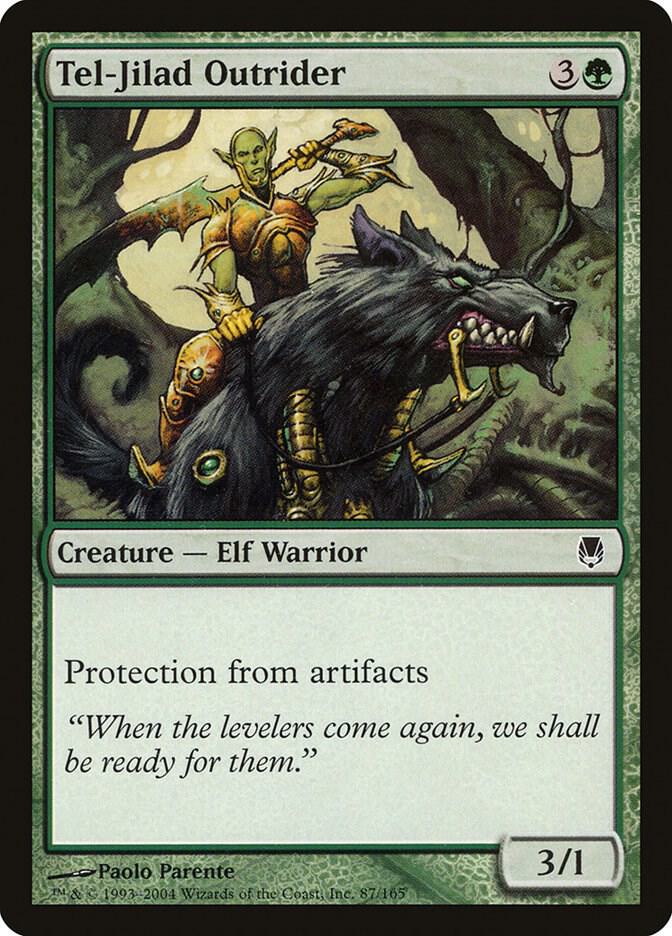 Tel-Jilad Outrider 87 card from Darksteel