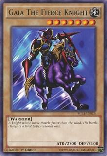 Gaia The Fierce Knight MIL1-EN025 card from Millennium Pack