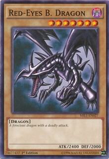 Red-Eyes B. Dragon MIL1-EN027 card from Millennium Pack