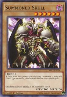 Summoned Skull MIL1-EN028 card from Millennium Pack