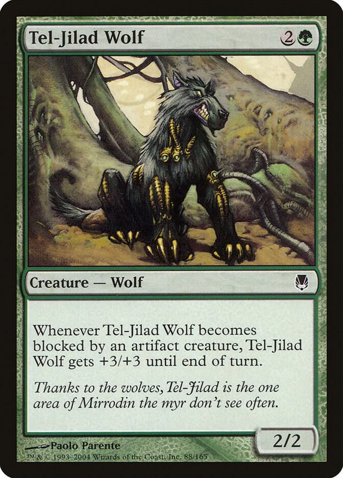 Tel-Jilad Wolf 88 card from Darksteel