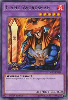 Flame Swordsman MIL1-EN038 card from Millennium Pack