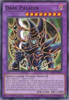 Dark Paladin MIL1-EN041 card from Millennium Pack