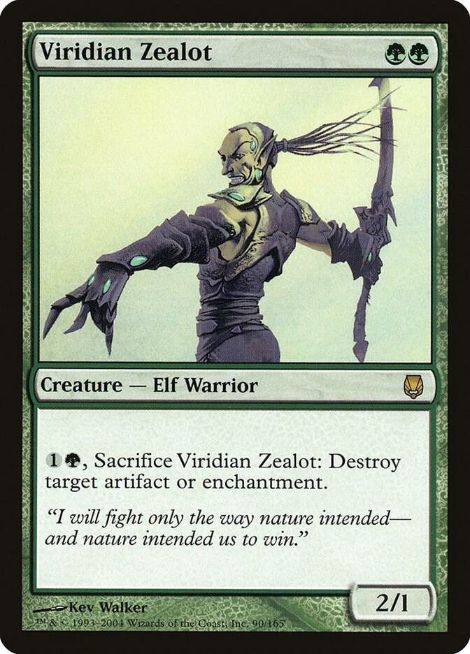 Viridian Zealot 90 card from Darksteel