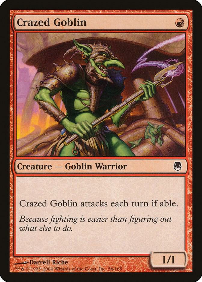 Crazed Goblin 56 card from Darksteel