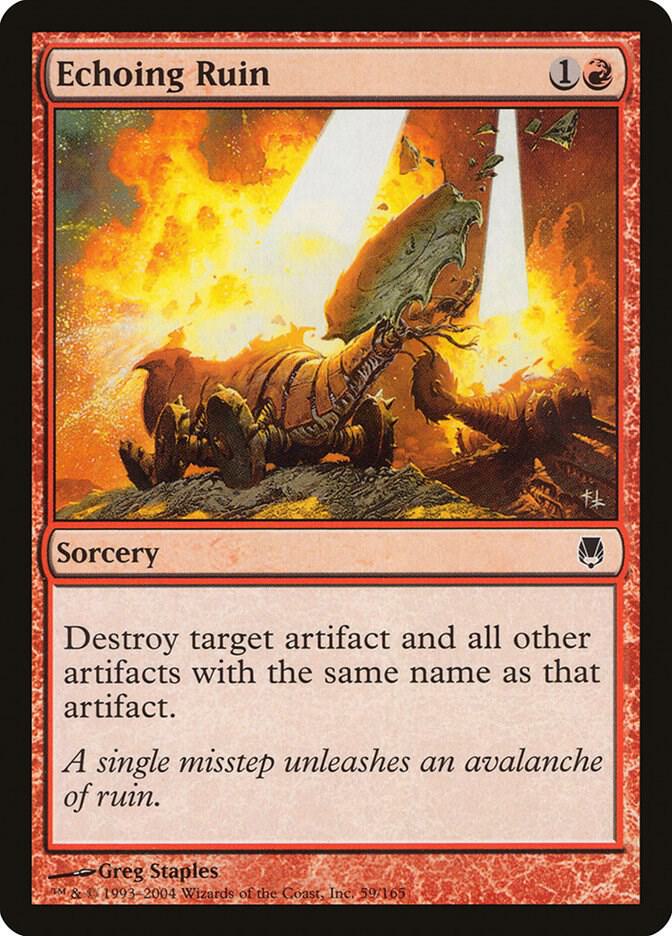 Echoing Ruin 59 card from Darksteel