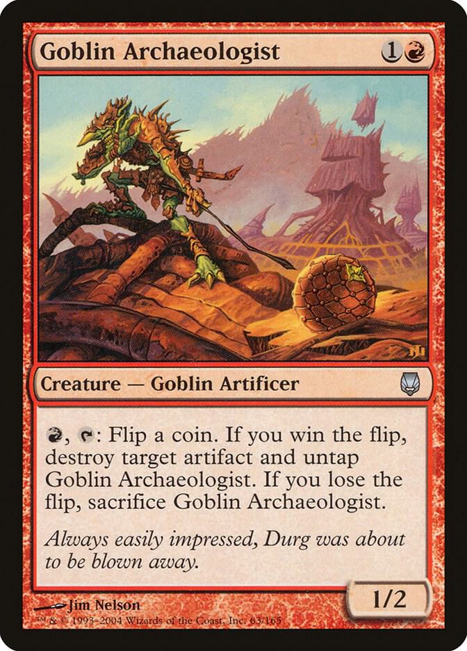 Goblin Archaeologist 63 card from Darksteel