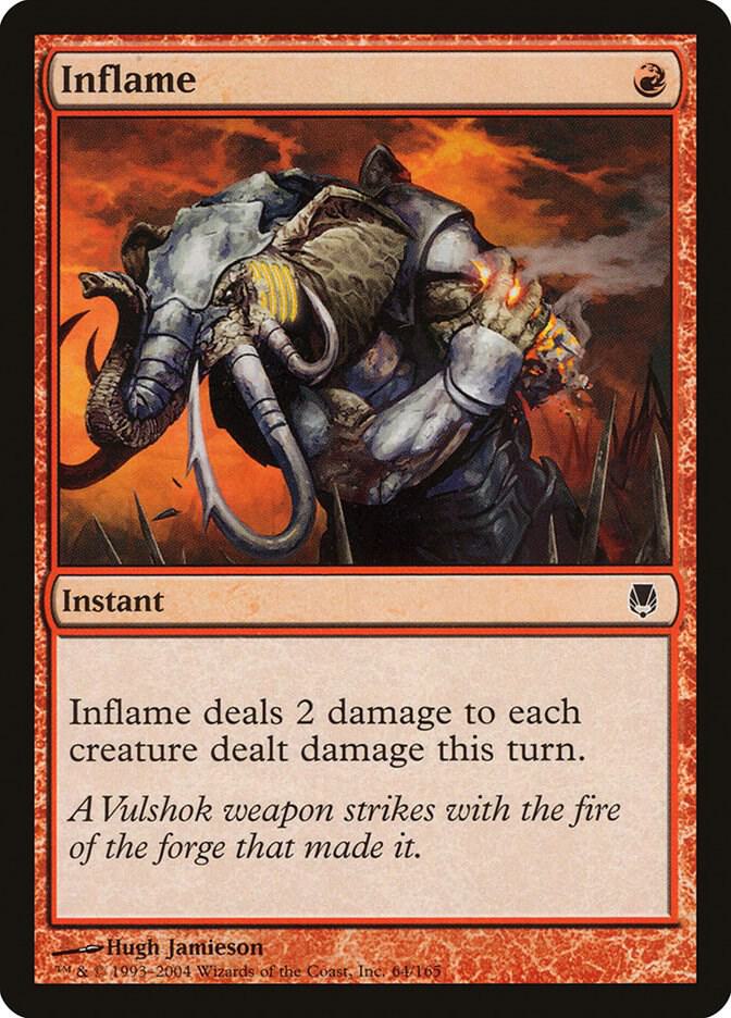 Inflame 64 card from Darksteel