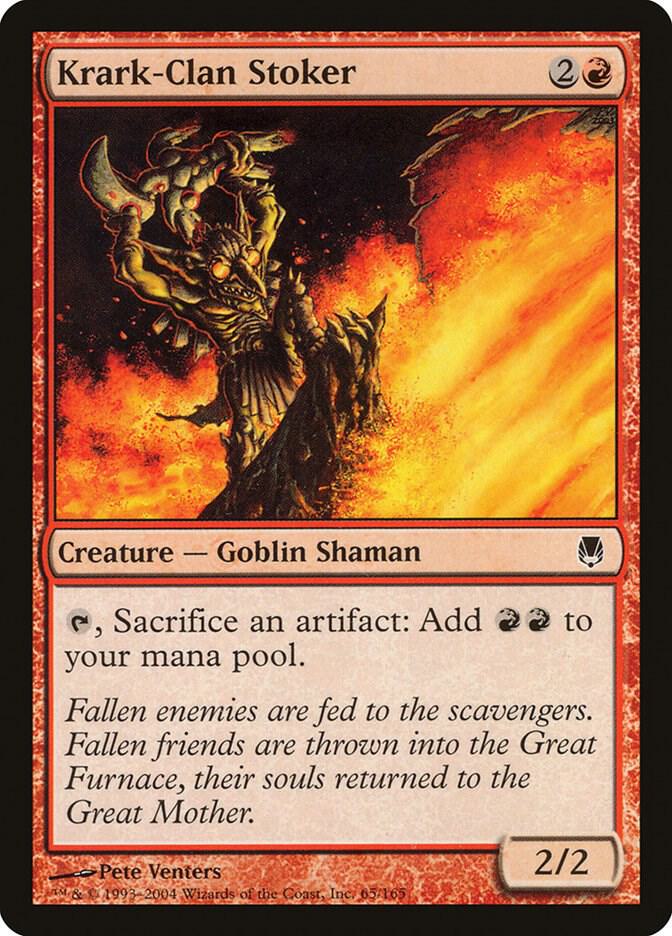 Krark-Clan Stoker 65 card from Darksteel