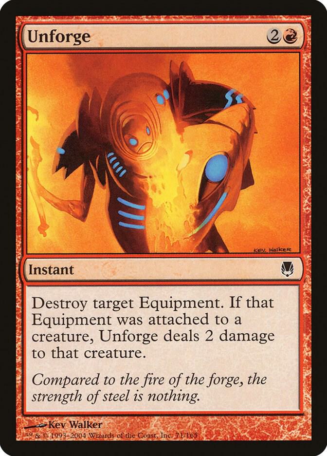 Unforge 71 card from Darksteel