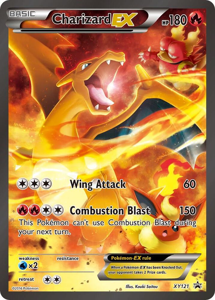 Charizard EX XY121 card from XY Promos