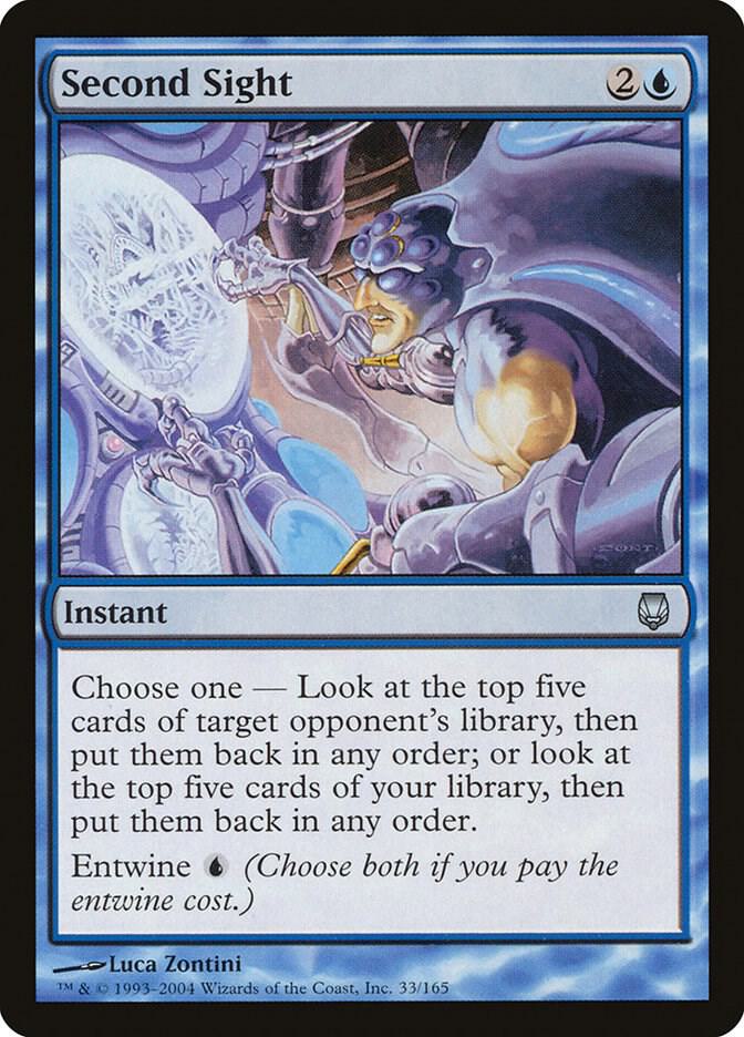 Second Sight 33 card from Darksteel