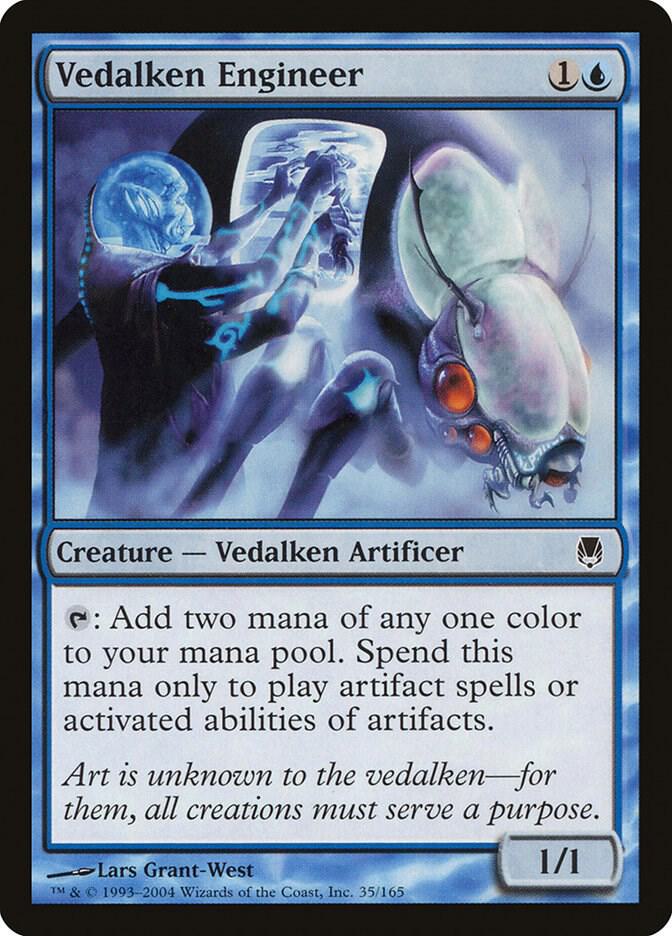 Vedalken Engineer 35 card from Darksteel
