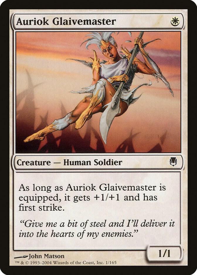 Auriok Glaivemaster 1 card from Darksteel
