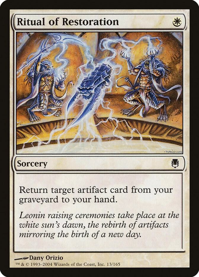 Ritual of Restoration 13 card from Darksteel