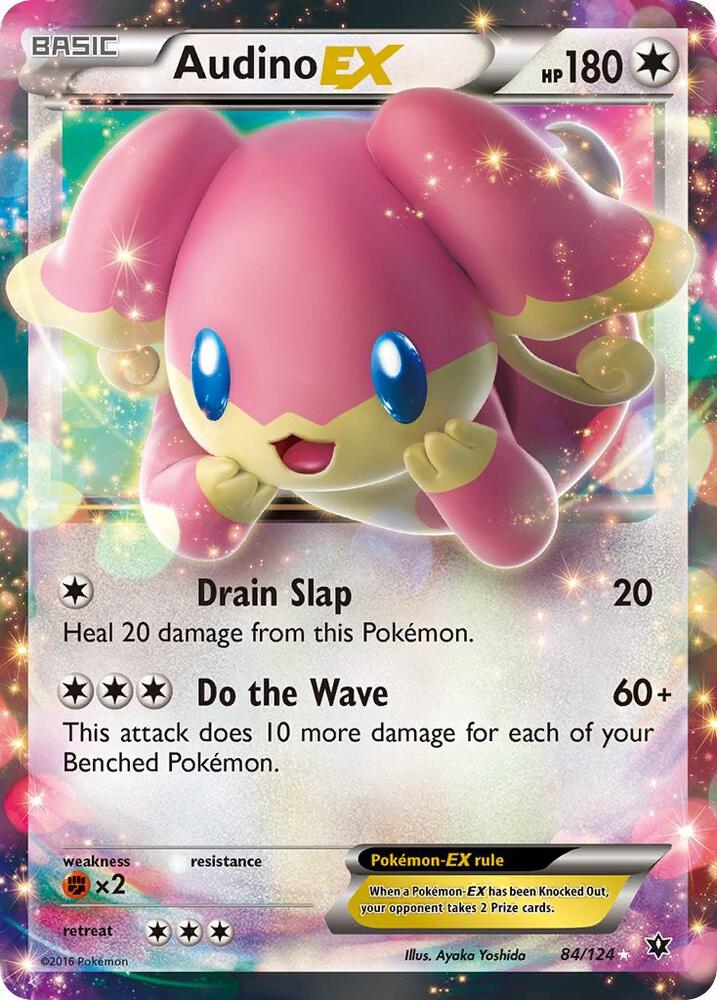 Audino EX 84/124 card from XY - Fates Collide