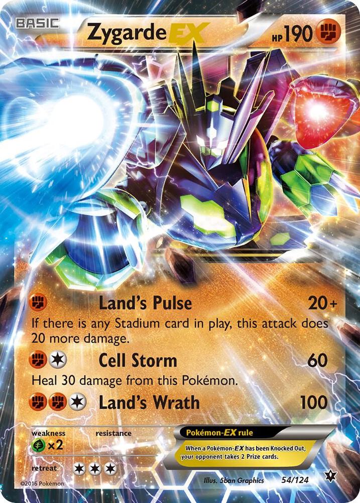 Zygarde EX 54/124 card from XY - Fates Collide