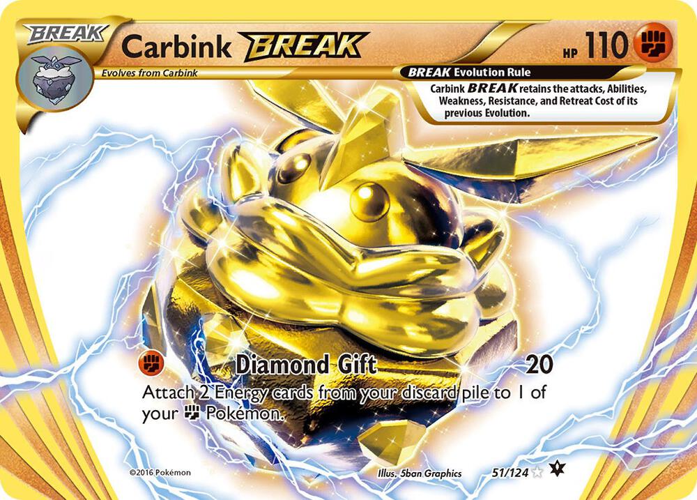 Carbink BREAK 51/124 card from XY - Fates Collide