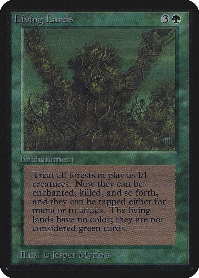 Living Lands card from Alpha Edition