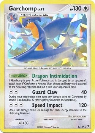 Garchomp - 5/147 (Cracked Ice Holo) 005/147 card from Deck Exclusives
