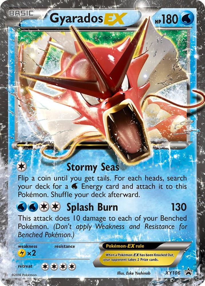 Gyarados EX XY106 card from XY Promos