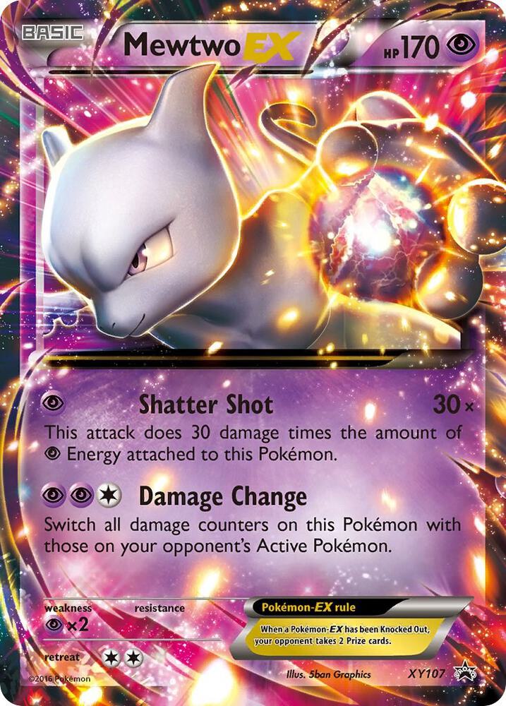Mewtwo EX XY107 card from XY Promos
