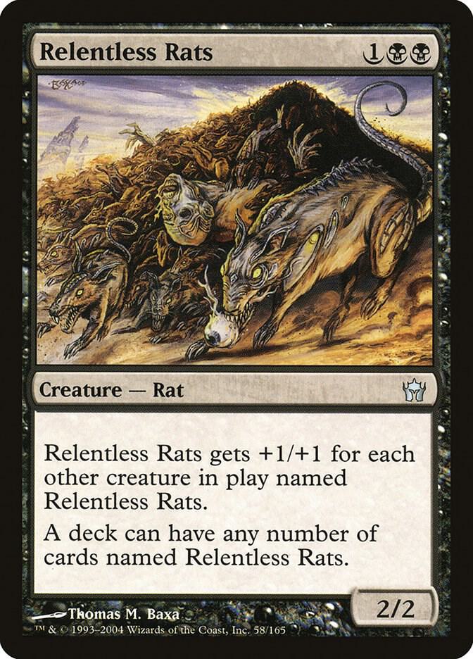 Relentless Rats 58 card from Fifth Dawn